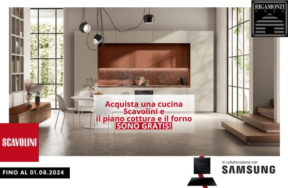 Rigamonti Casa ti presenta la nuova promo sulle cucine Scavolini!
